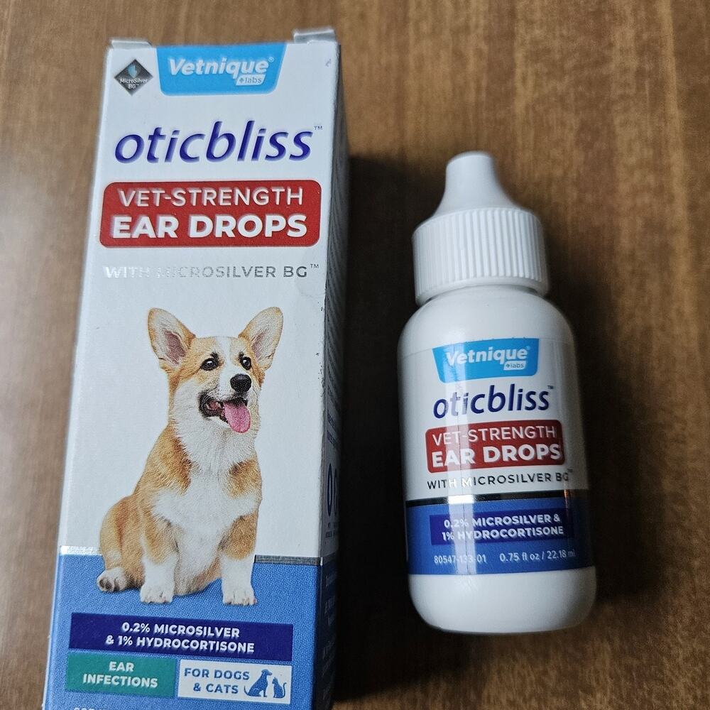 Oticbliss Dog Ear Infection Treatment Dogs Cats Otic Ear Solution Vet Recommend